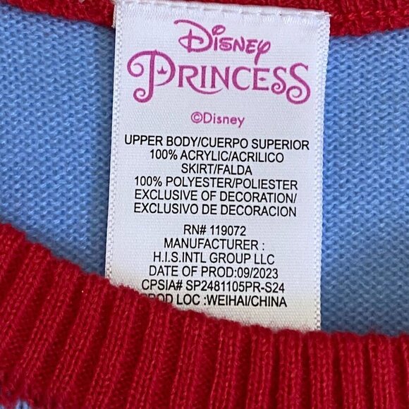 Target Girls' Snow White Seven Dwarfs Cosplay Dress Light Blue Yellow Size XL - Picture 11 of 12